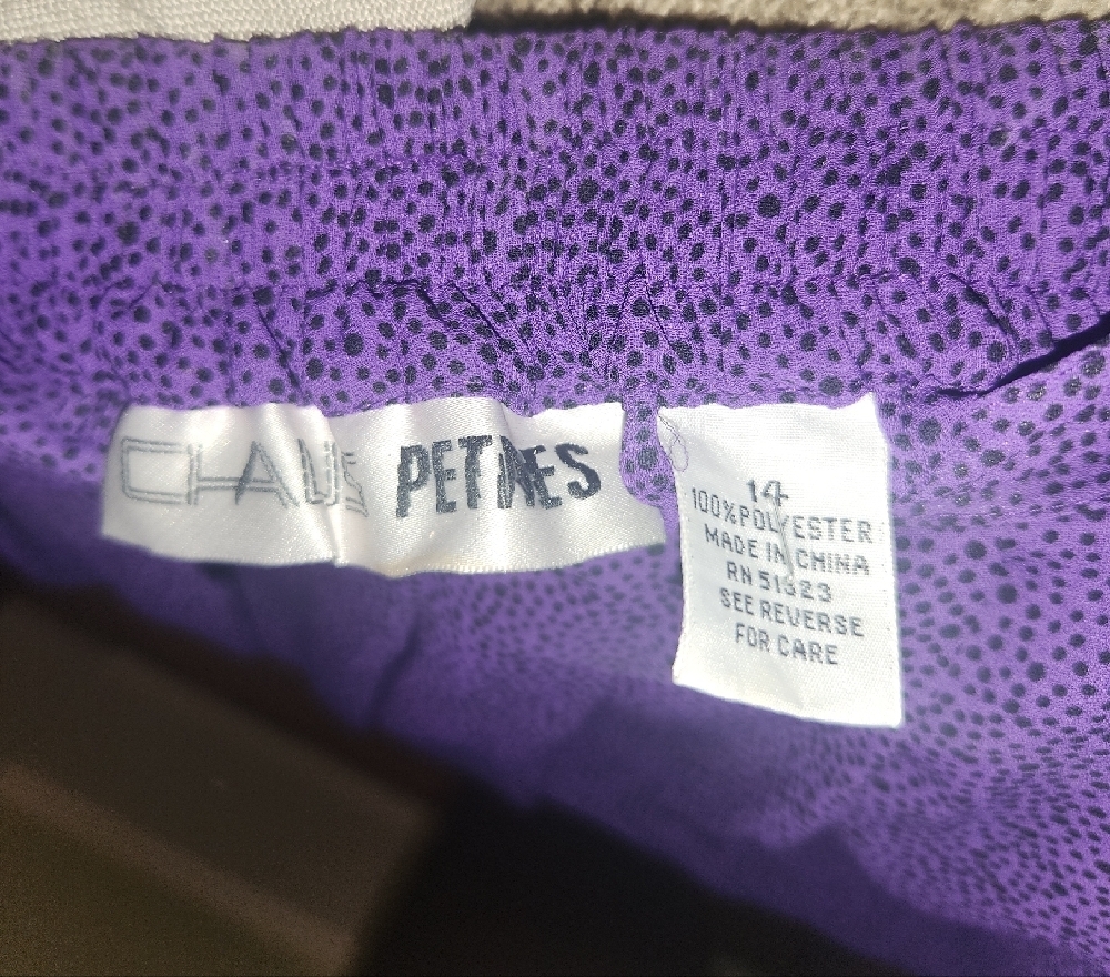 Chaus 2 Pc Purple Skirt Set - Picture 4 of 8